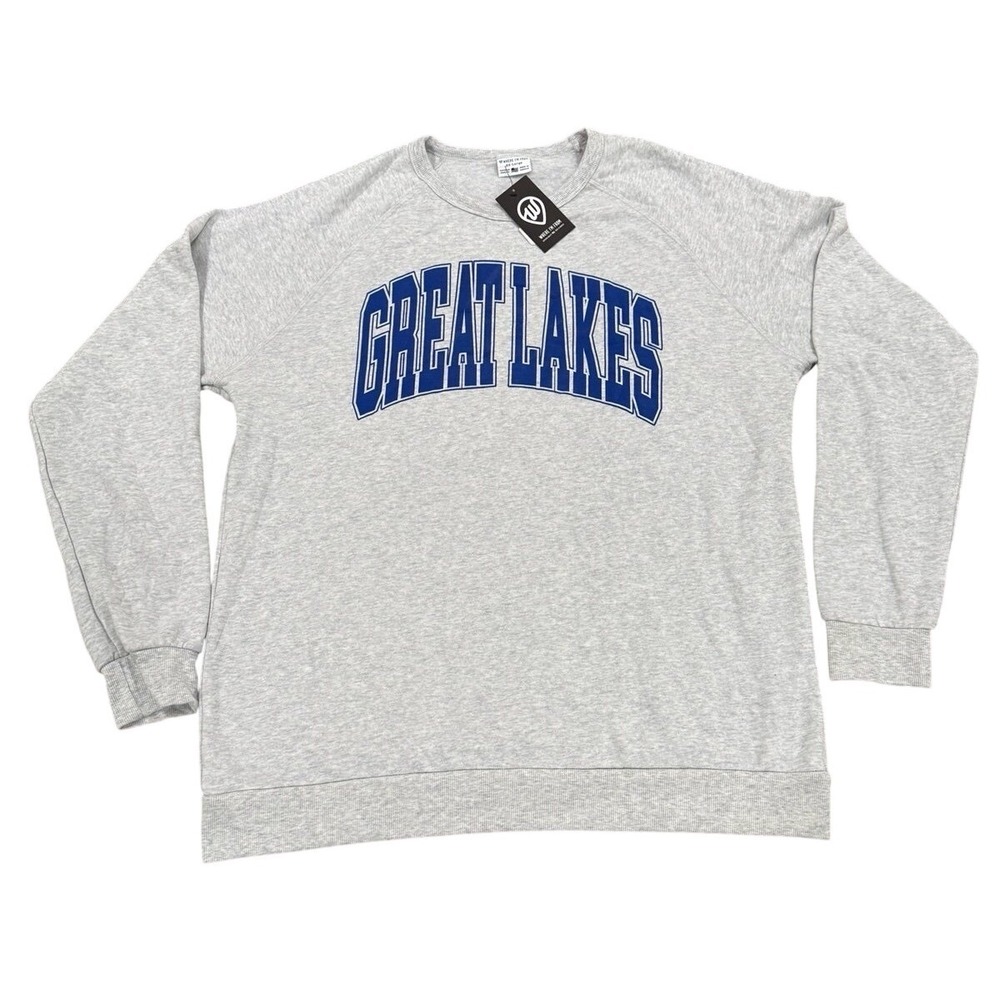 Great Lakes Where I'm From Crewneck Sweatshirt Gray XXL